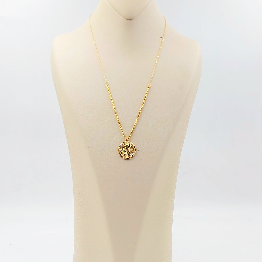 21K عقد رشادي قشرة-مجوهرات الشيخ سعيد-Saeed Jewelry 