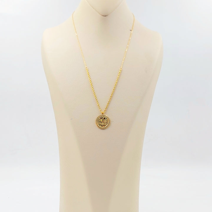 21K عقد رشادي قشرة-مجوهرات الشيخ سعيد-Saeed Jewelry 