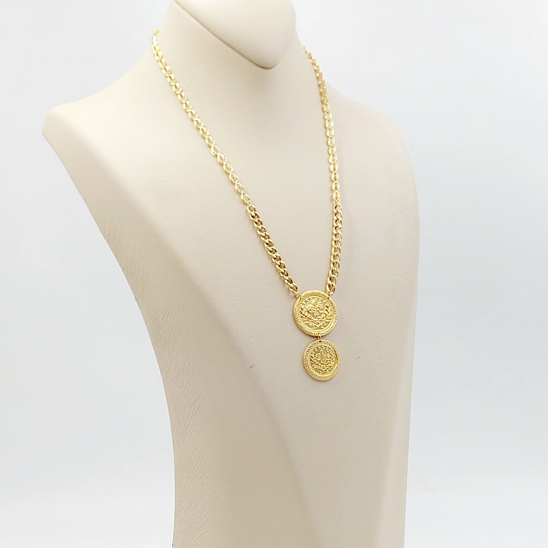 21K عقد رشادي قشرة-مجوهرات الشيخ سعيد-Saeed Jewelry 