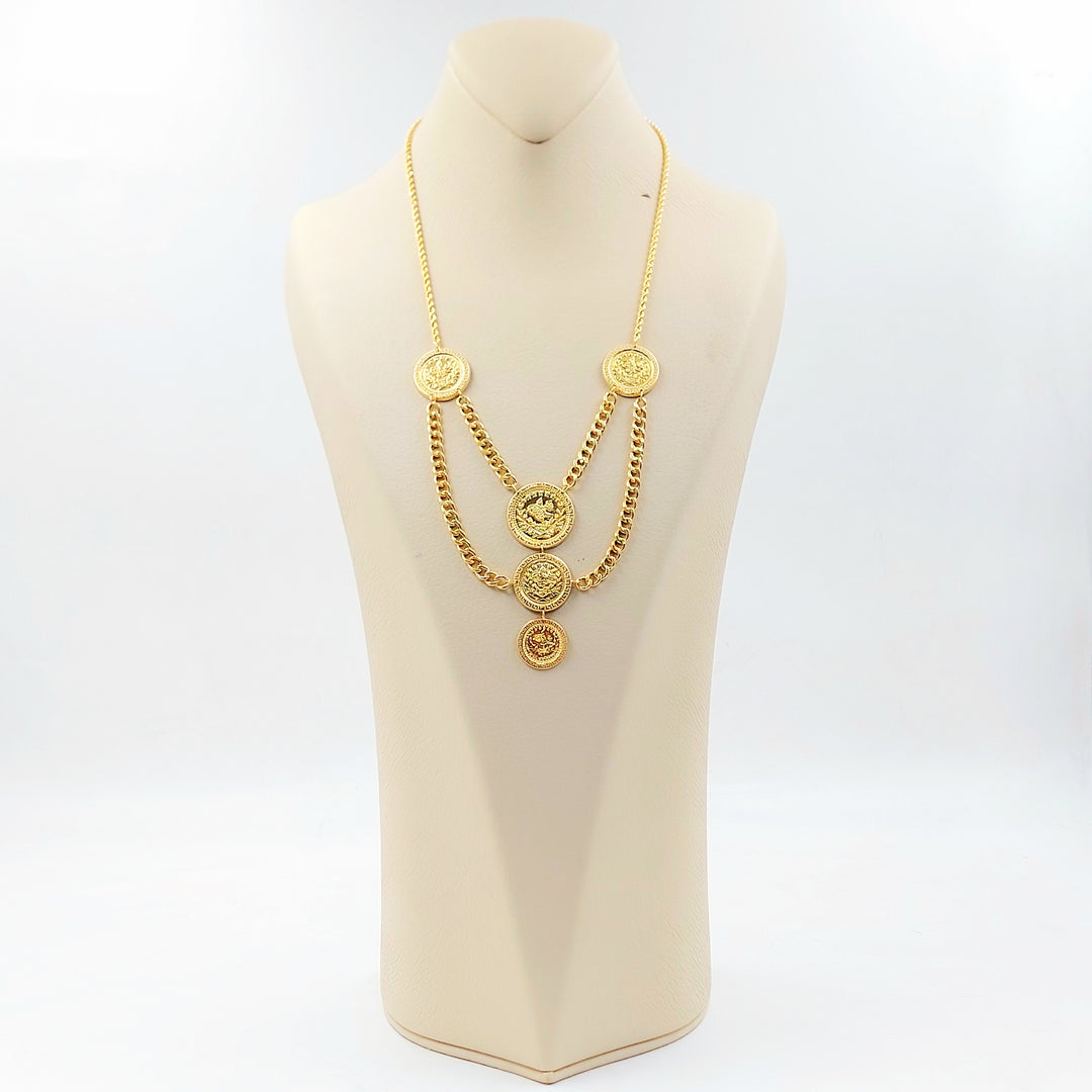 21K عقد رشادي قشرة-مجوهرات الشيخ سعيد-Saeed Jewelry 