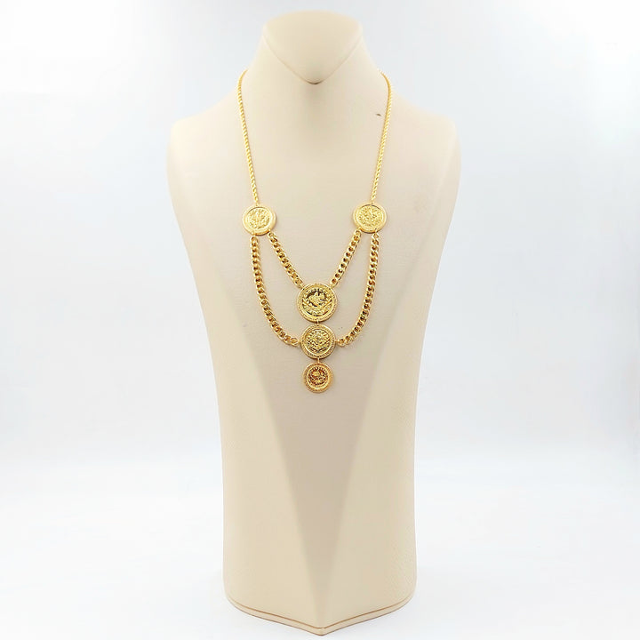 21K عقد رشادي قشرة-مجوهرات الشيخ سعيد-Saeed Jewelry 