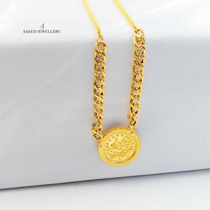 21K عقد رشادي قشرة-مجوهرات الشيخ سعيد-Saeed Jewelry 