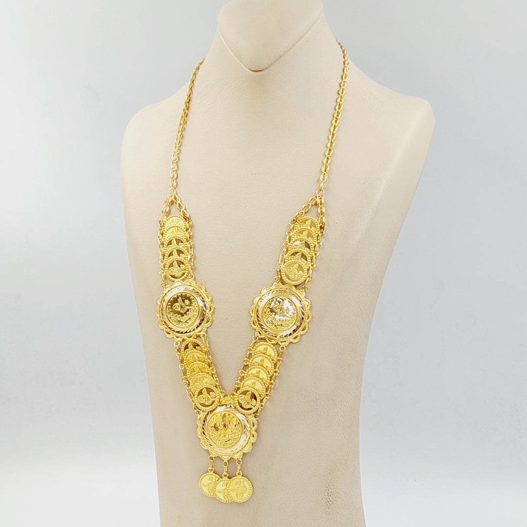 21K عقد رشادي قشرة-مجوهرات الشيخ سعيد-Saeed Jewelry 