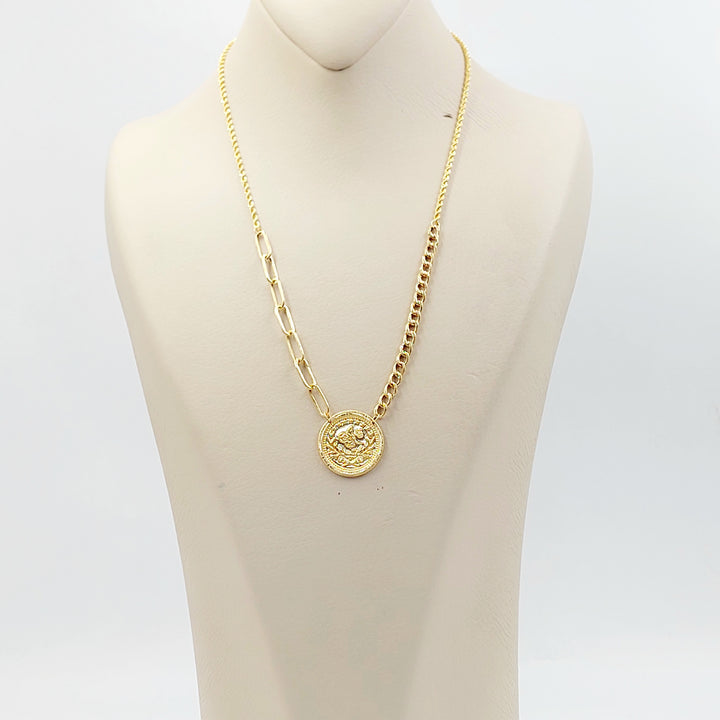 21K عقد رشادي قشرة-مجوهرات الشيخ سعيد-Saeed Jewelry 