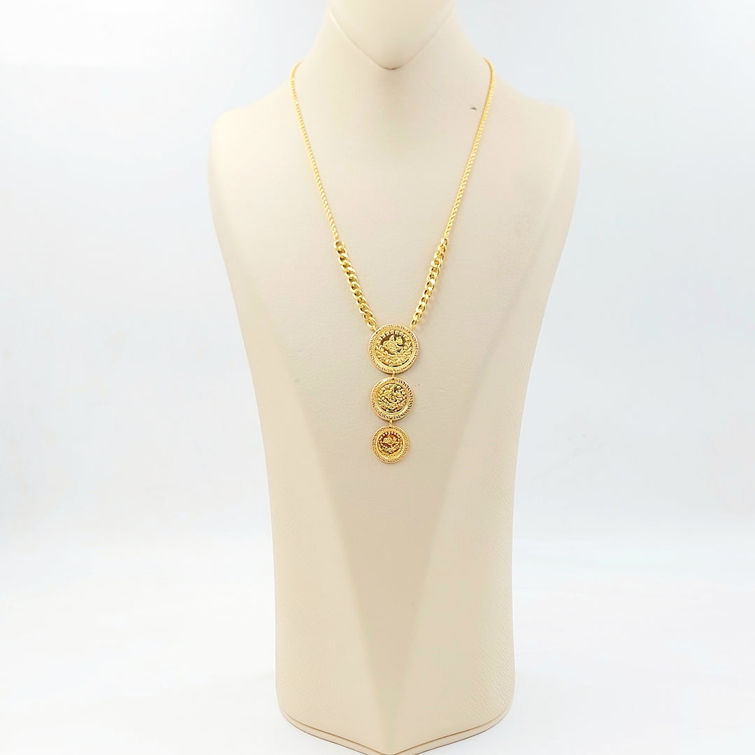 21K عقد رشادي قشرة-مجوهرات الشيخ سعيد-Saeed Jewelry 