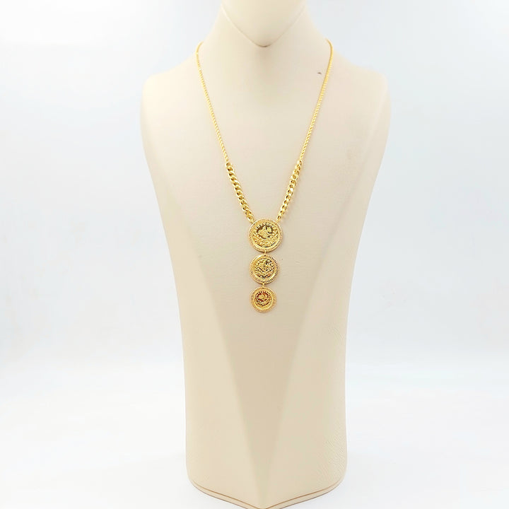 21K عقد رشادي قشرة-مجوهرات الشيخ سعيد-Saeed Jewelry 