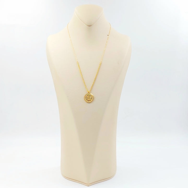 21K عقد رشادي قشرة-مجوهرات الشيخ سعيد-Saeed Jewelry 