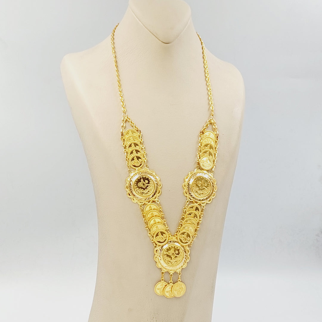 21K عقد رشادي قشرة-مجوهرات الشيخ سعيد-Saeed Jewelry 