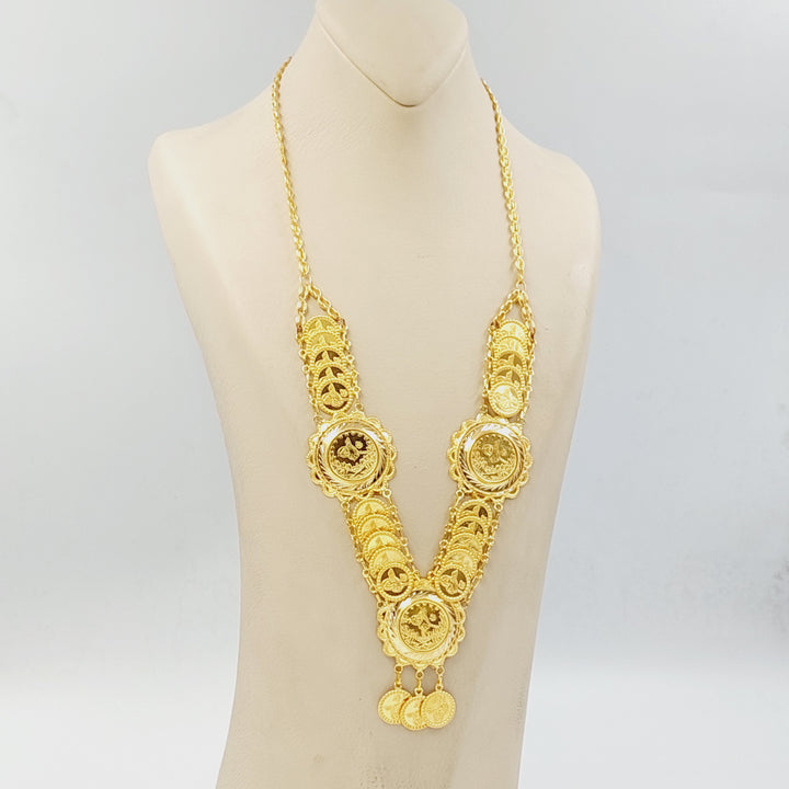 21K عقد رشادي قشرة-مجوهرات الشيخ سعيد-Saeed Jewelry 