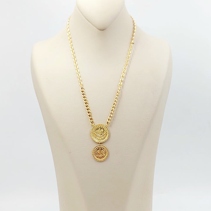 21K عقد رشادي قشرة-مجوهرات الشيخ سعيد-Saeed Jewelry 