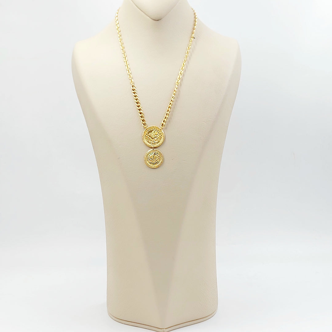 21K عقد رشادي قشرة-مجوهرات الشيخ سعيد-Saeed Jewelry 