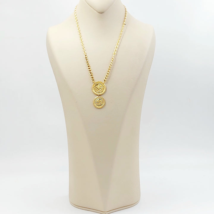 21K عقد رشادي قشرة-مجوهرات الشيخ سعيد-Saeed Jewelry 