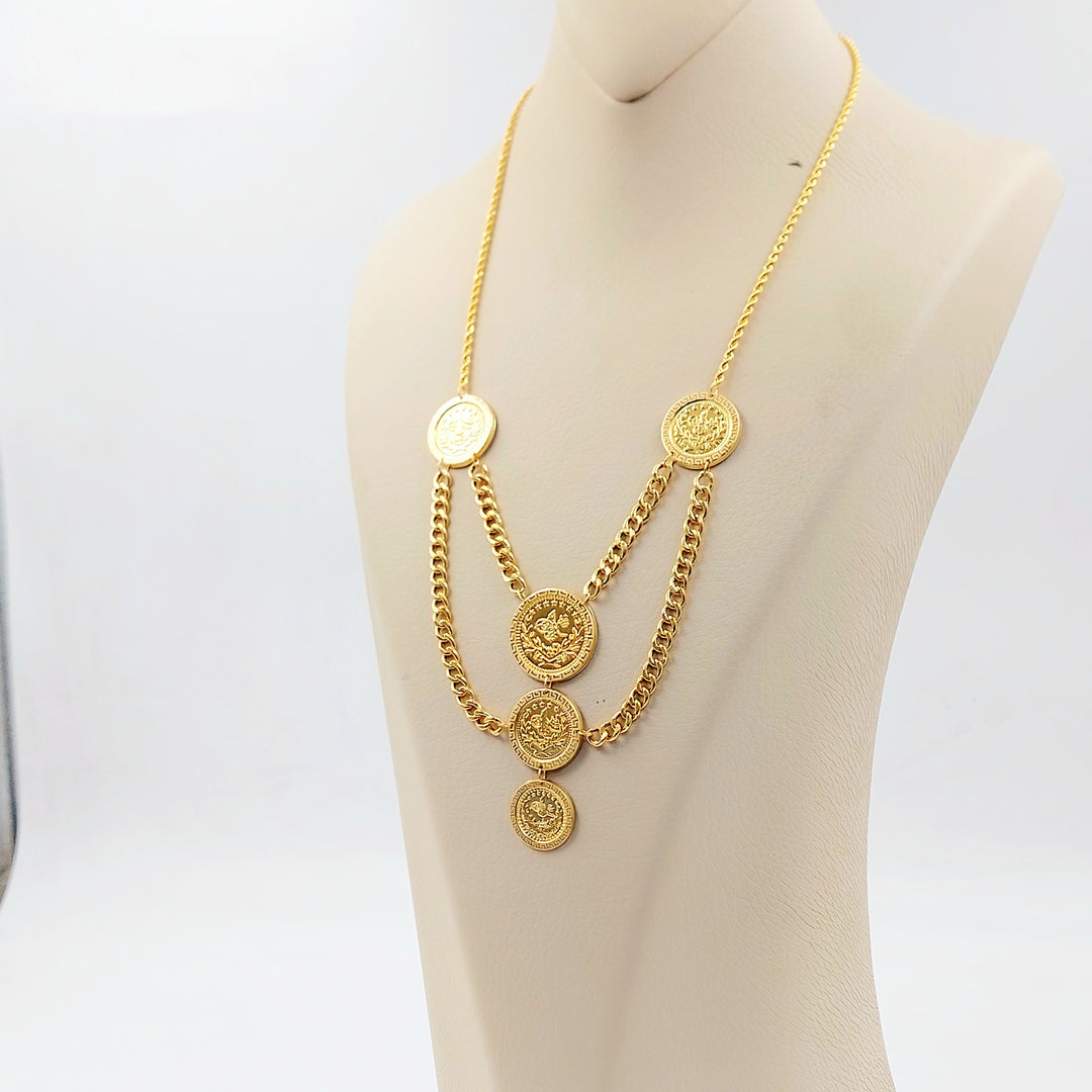 21K عقد رشادي قشرة-مجوهرات الشيخ سعيد-Saeed Jewelry 