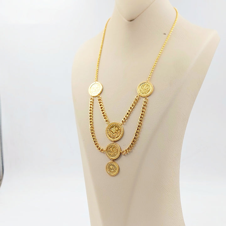 21K عقد رشادي قشرة-مجوهرات الشيخ سعيد-Saeed Jewelry 