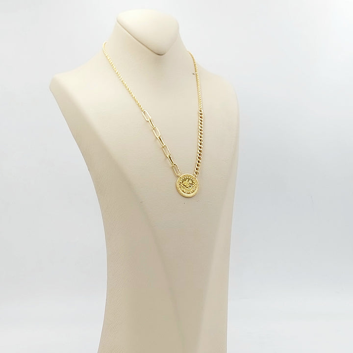 21K عقد رشادي قشرة-مجوهرات الشيخ سعيد-Saeed Jewelry 