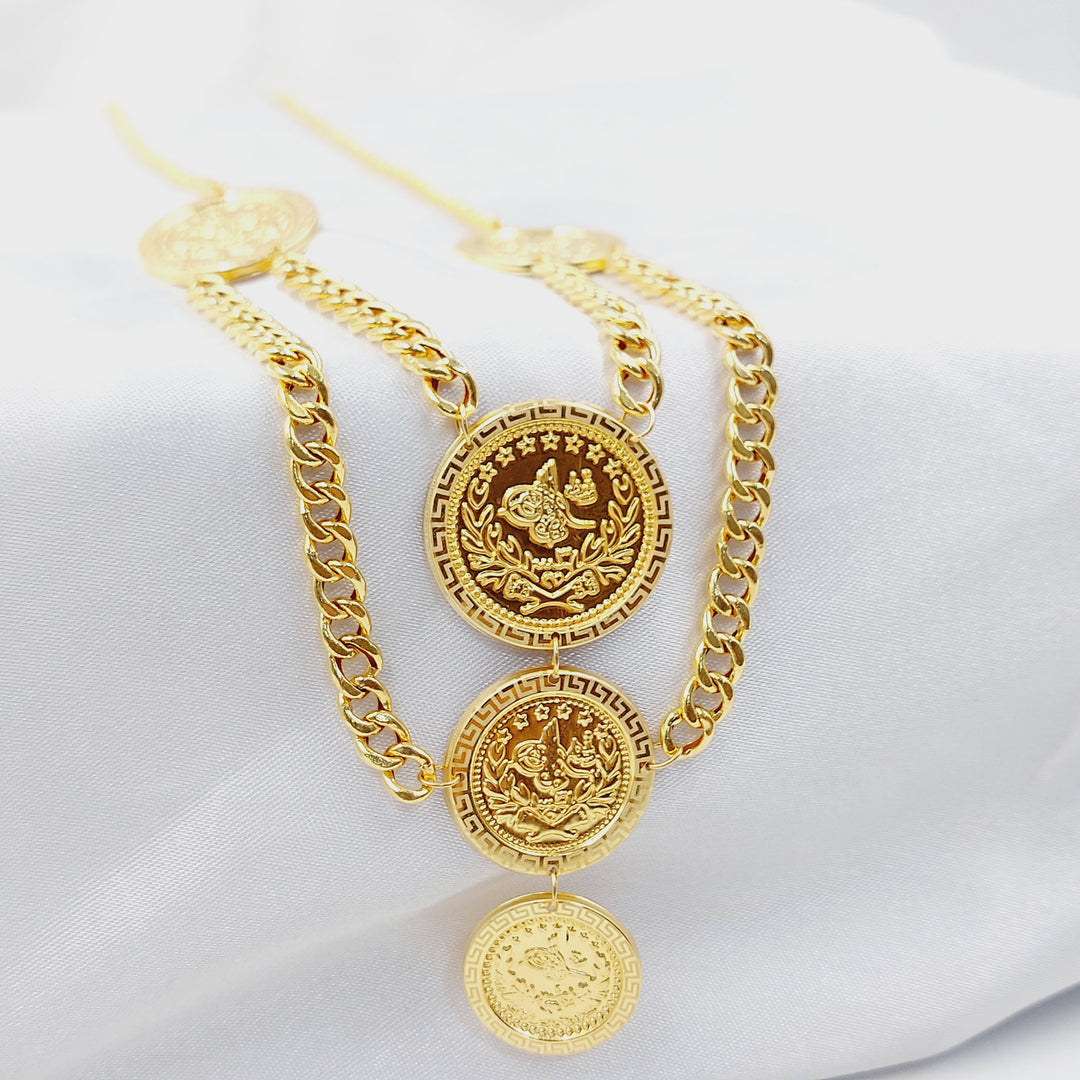 21K عقد رشادي قشرة-مجوهرات الشيخ سعيد-Saeed Jewelry 