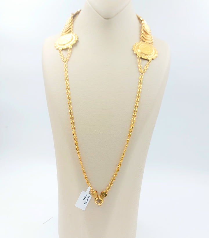 21K عقد رشادي قشرة-مجوهرات الشيخ سعيد-Saeed Jewelry 