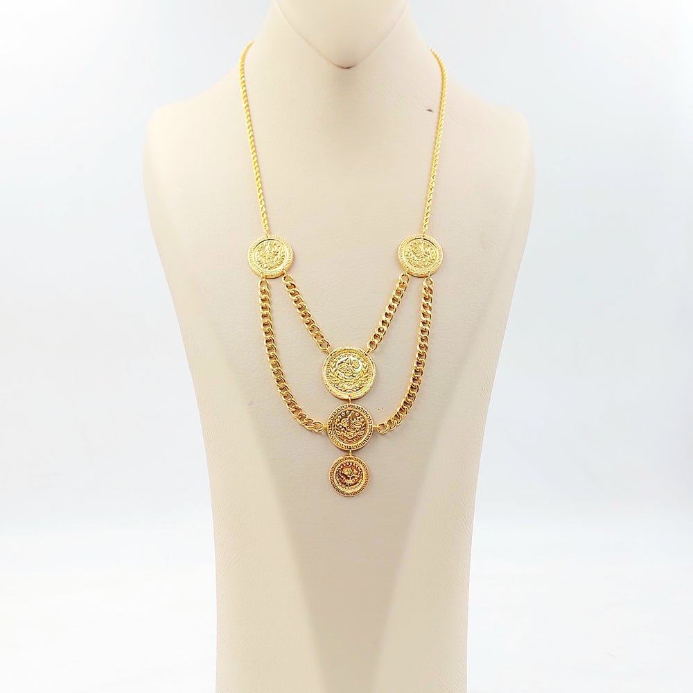 21K عقد رشادي قشرة-مجوهرات الشيخ سعيد-Saeed Jewelry 