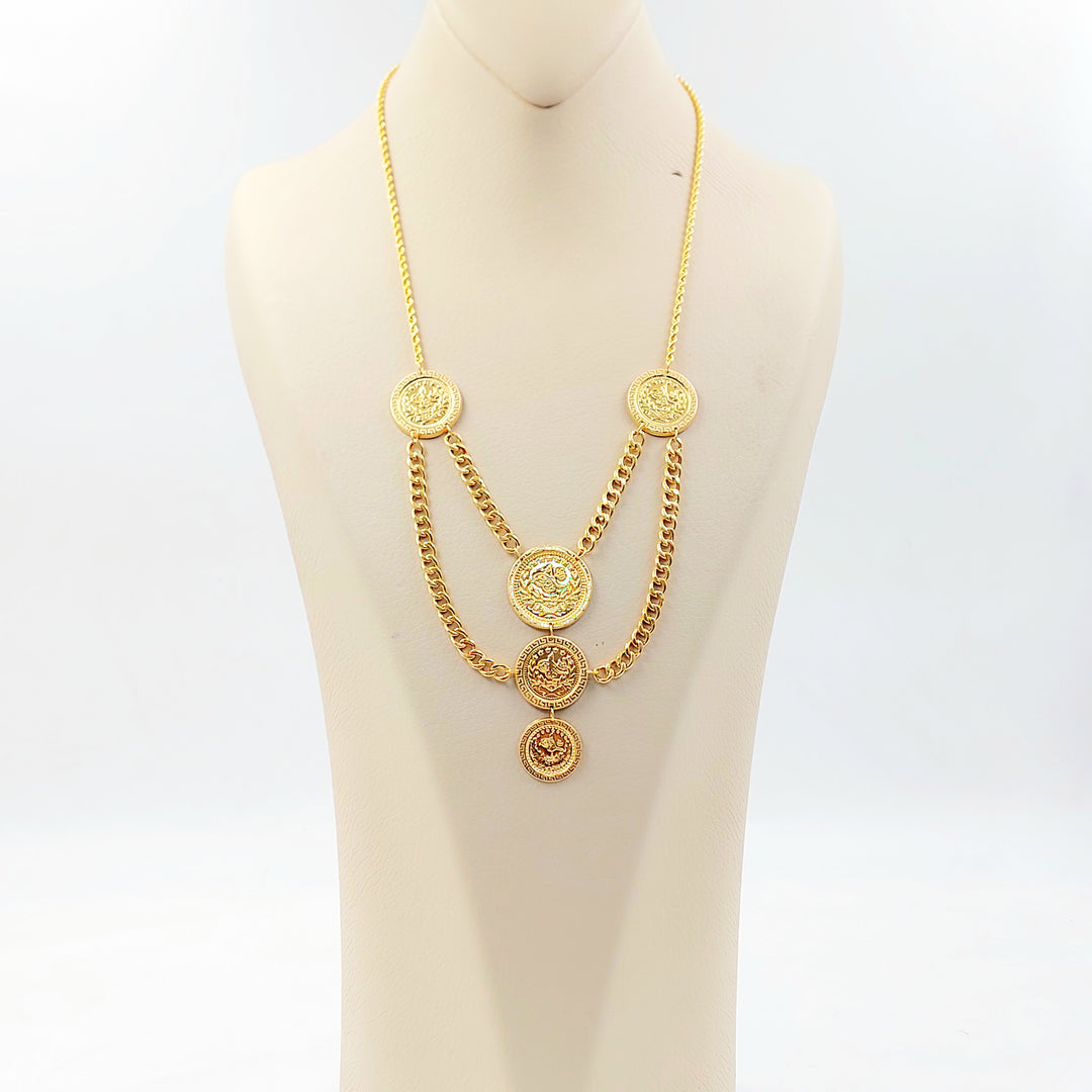 21K عقد رشادي قشرة-مجوهرات الشيخ سعيد-Saeed Jewelry 