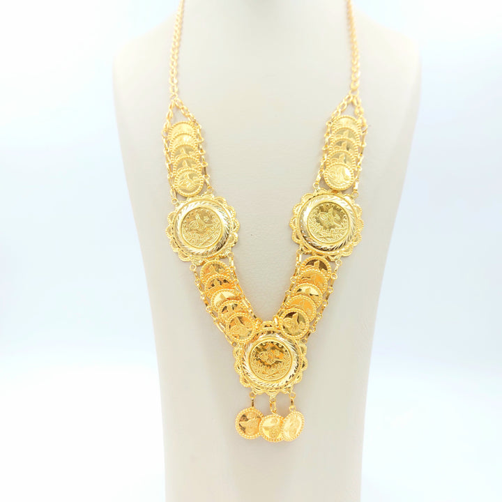 21K عقد رشادي قشرة-مجوهرات الشيخ سعيد-Saeed Jewelry 