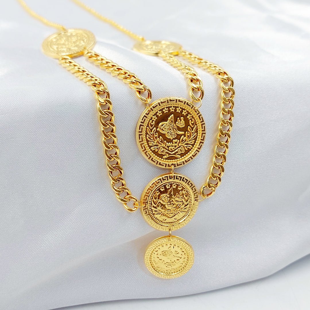 21K عقد رشادي قشرة-مجوهرات الشيخ سعيد-Saeed Jewelry 