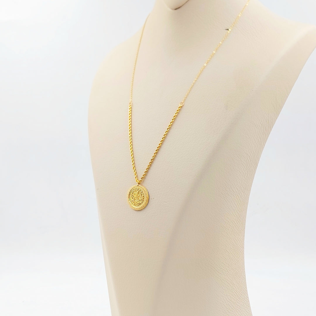 21K عقد رشادي قشرة-مجوهرات الشيخ سعيد-Saeed Jewelry 