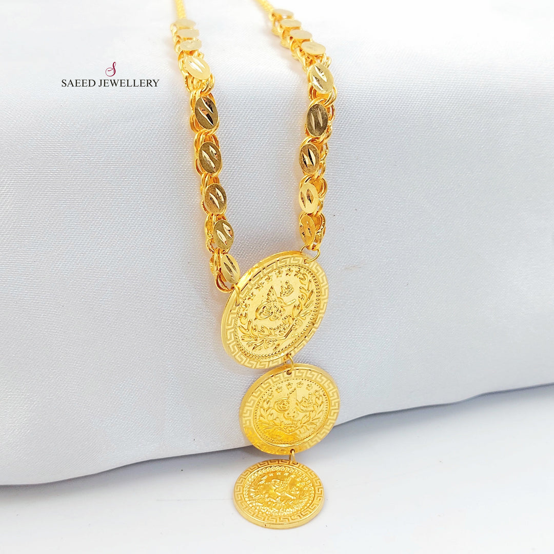 21K عقد رشادي قشرة-مجوهرات الشيخ سعيد-Saeed Jewelry 