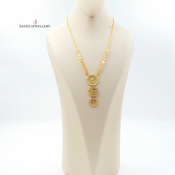 21K عقد رشادي قشرة-مجوهرات الشيخ سعيد-Saeed Jewelry 