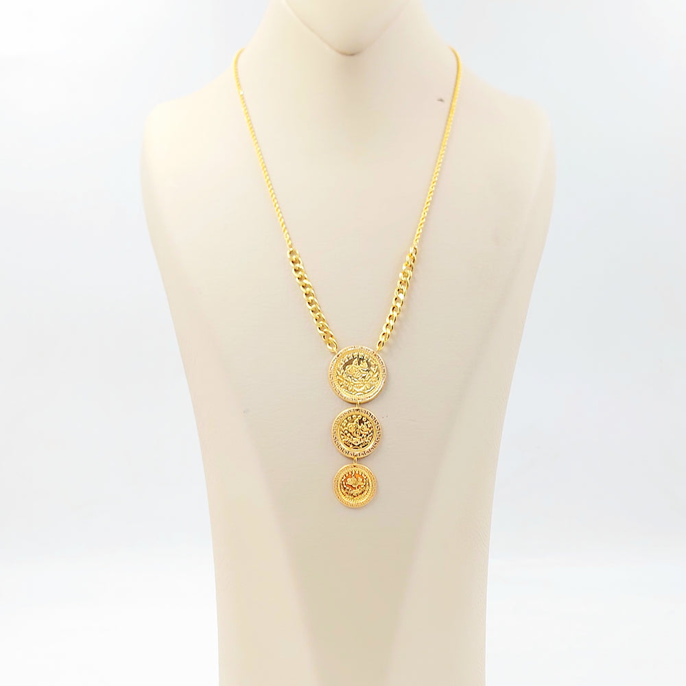 21K عقد رشادي قشرة-مجوهرات الشيخ سعيد-Saeed Jewelry 