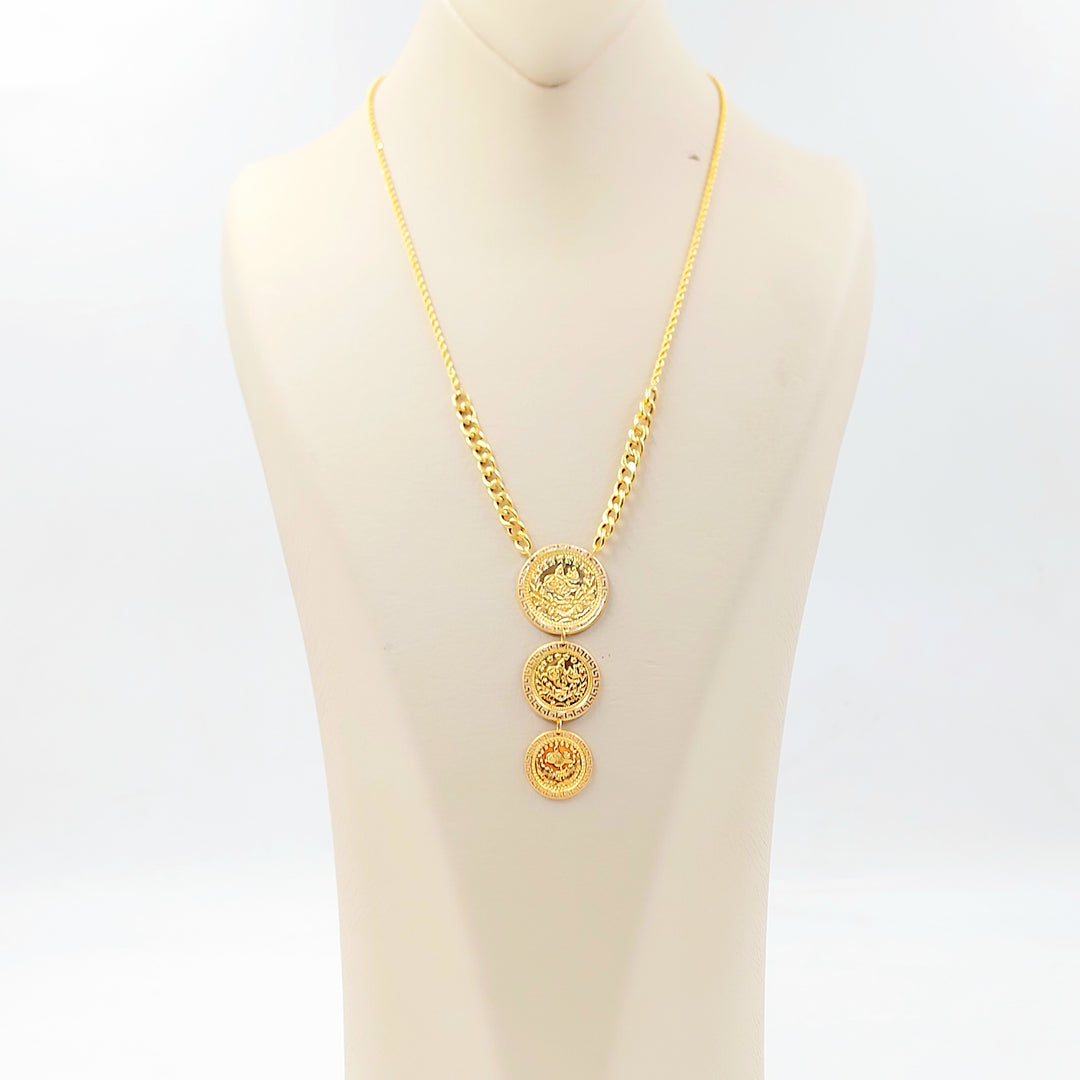 21K عقد رشادي قشرة-مجوهرات الشيخ سعيد-Saeed Jewelry 