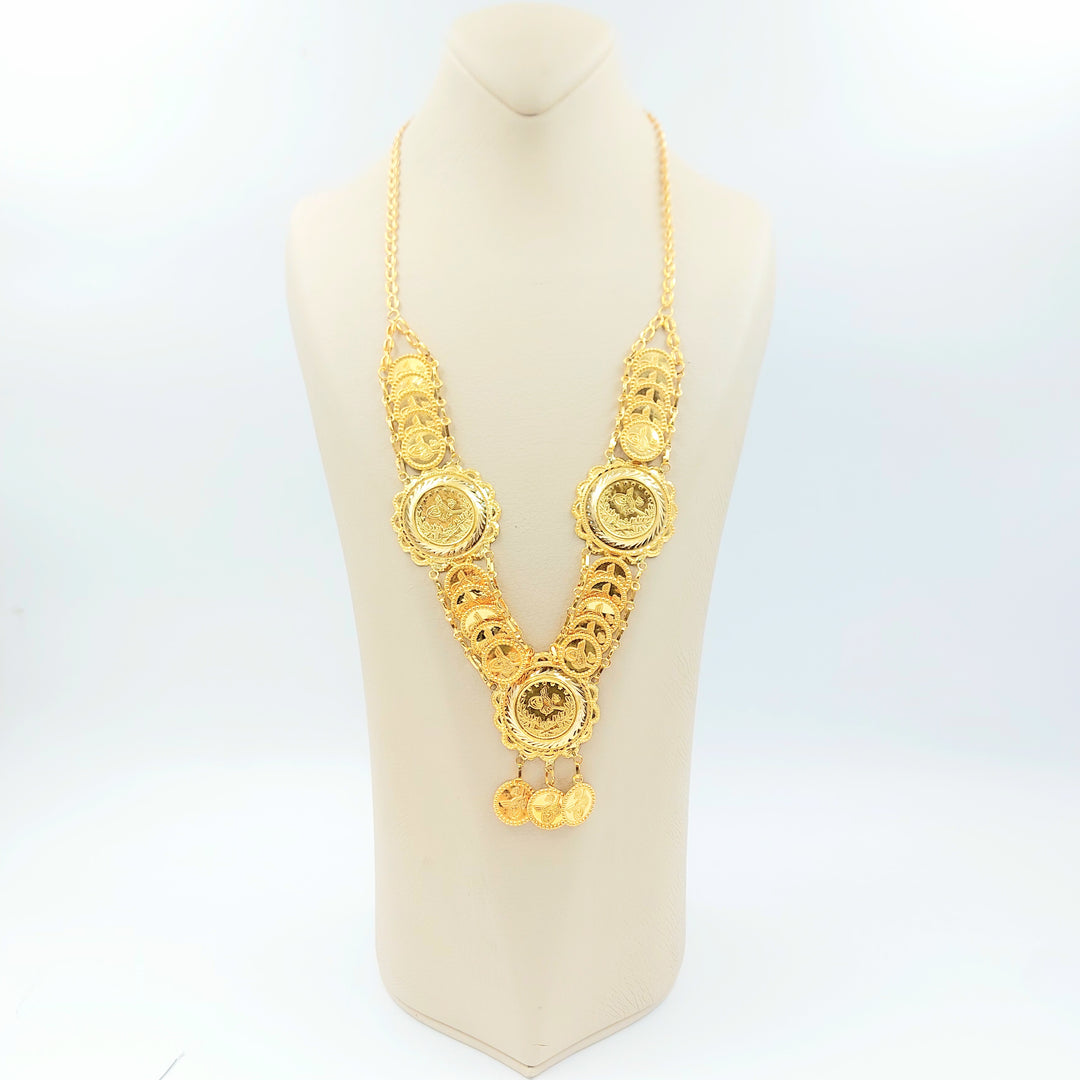 21K عقد رشادي قشرة-مجوهرات الشيخ سعيد-Saeed Jewelry 