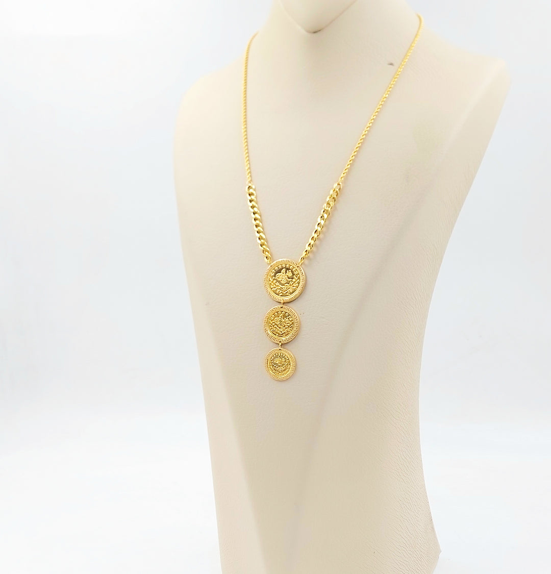 21K عقد رشادي قشرة-مجوهرات الشيخ سعيد-Saeed Jewelry 