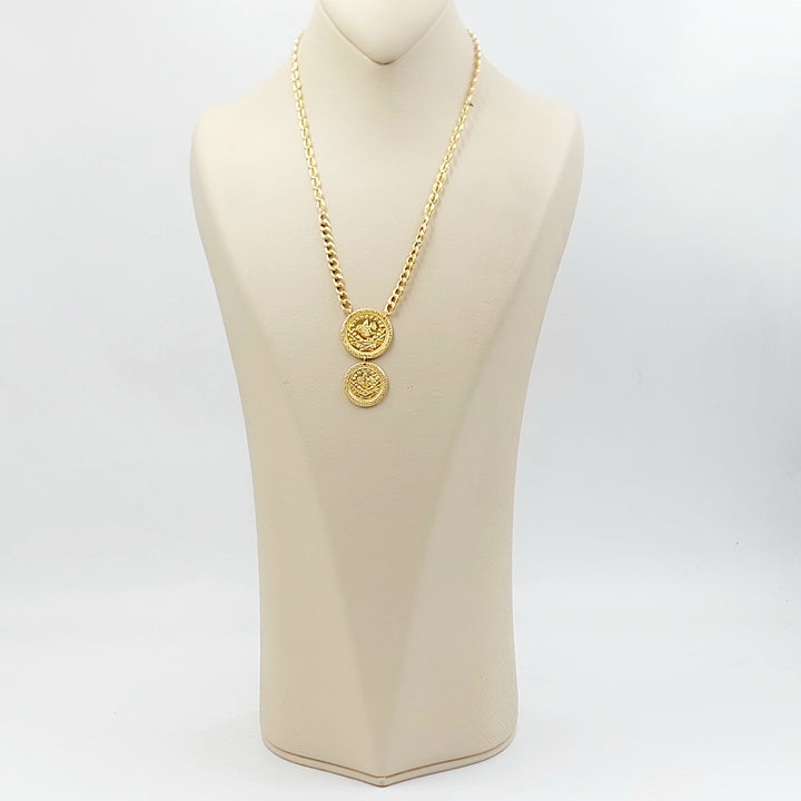 21K عقد رشادي قشرة-مجوهرات الشيخ سعيد-Saeed Jewelry 