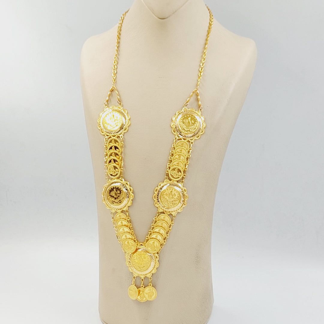 21K عقد رشادي قشرة-مجوهرات الشيخ سعيد-Saeed Jewelry 