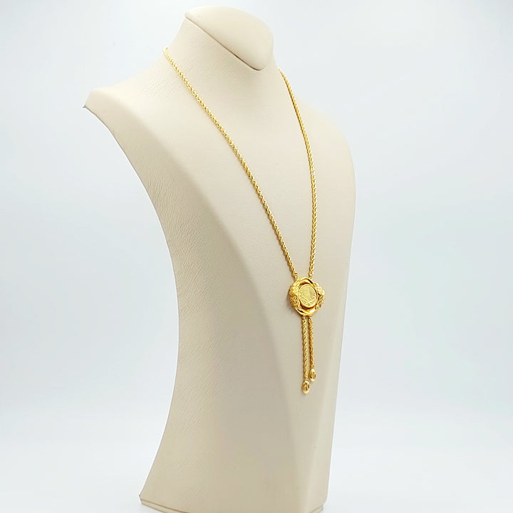 21K عقد مسبحة رشادي-مجوهرات الشيخ سعيد-Saeed Jewelry 