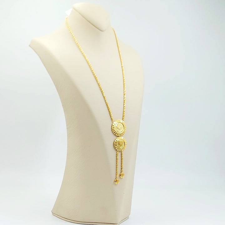 21K عقد مسبحة رشادي-مجوهرات الشيخ سعيد-Saeed Jewelry 