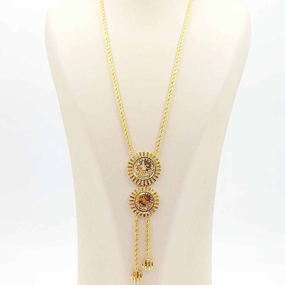 21K عقد مسبحة رشادي-مجوهرات الشيخ سعيد-Saeed Jewelry 