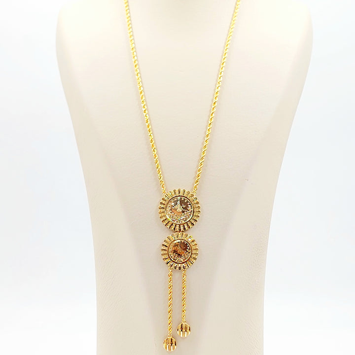 21K عقد مسبحة رشادي-مجوهرات الشيخ سعيد-Saeed Jewelry 