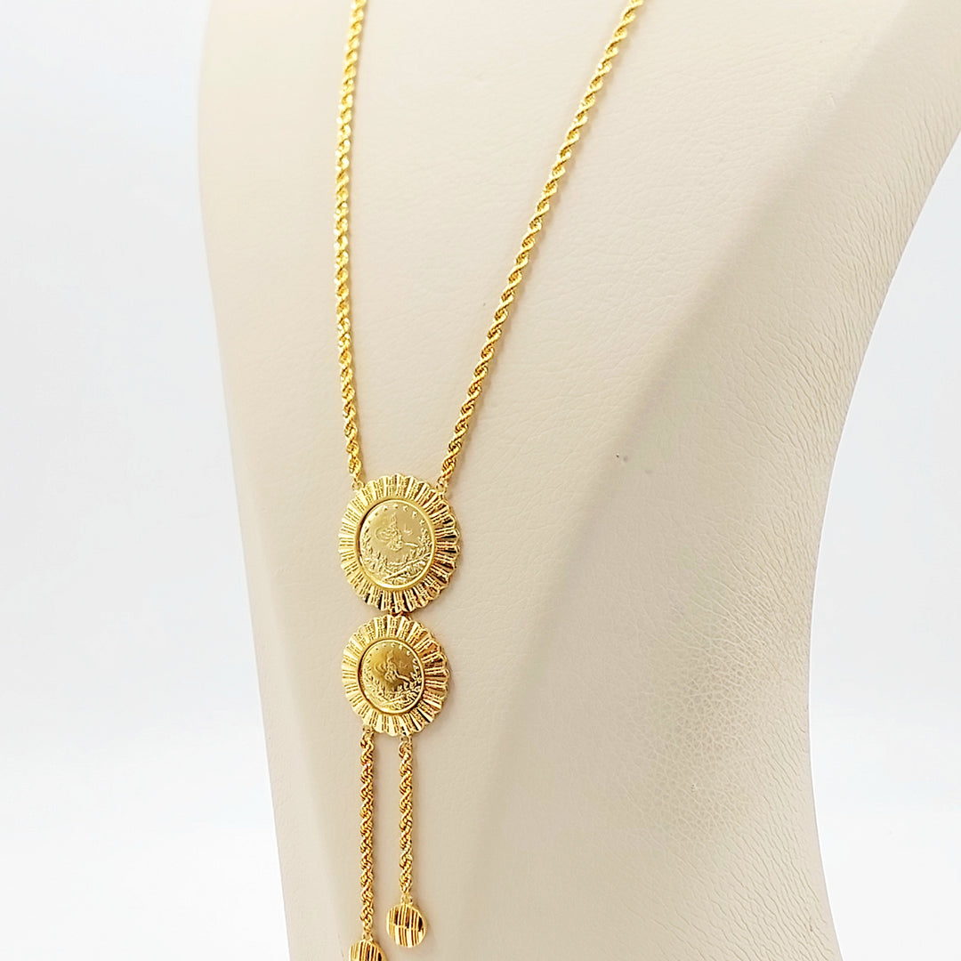 21K عقد مسبحة رشادي-مجوهرات الشيخ سعيد-Saeed Jewelry 