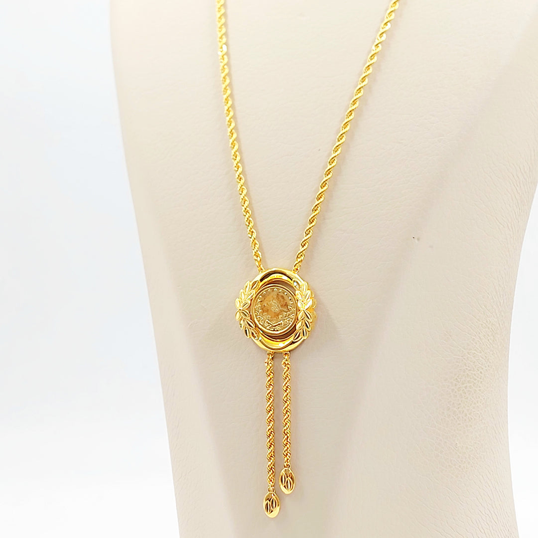 21K عقد مسبحة رشادي-مجوهرات الشيخ سعيد-Saeed Jewelry 