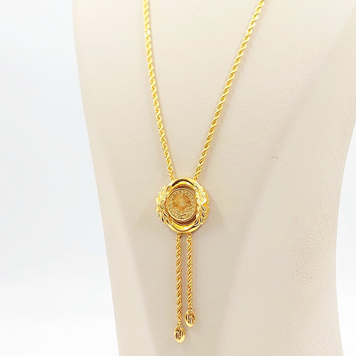 21K عقد مسبحة رشادي-مجوهرات الشيخ سعيد-Saeed Jewelry 