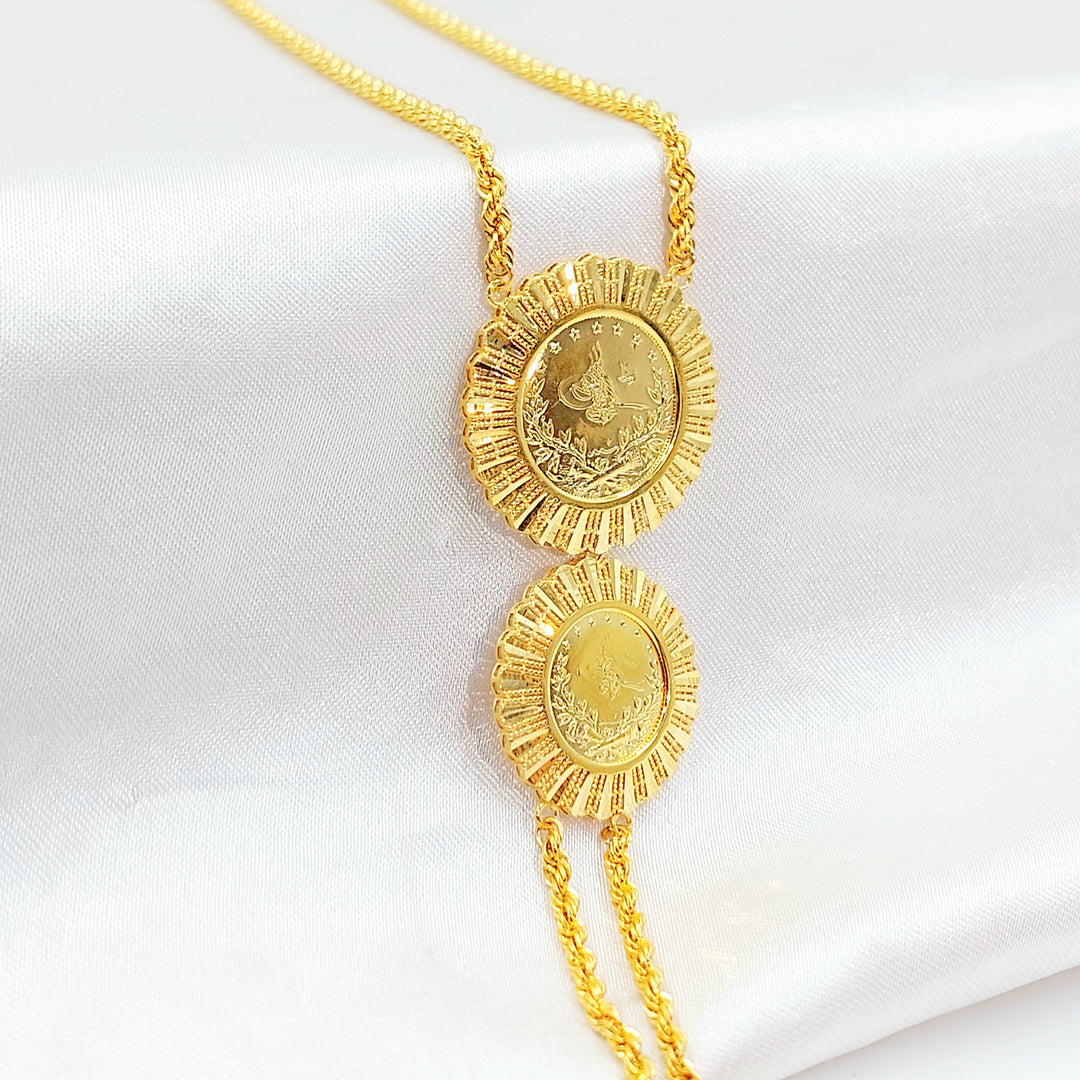 21K عقد مسبحة رشادي-مجوهرات الشيخ سعيد-Saeed Jewelry 