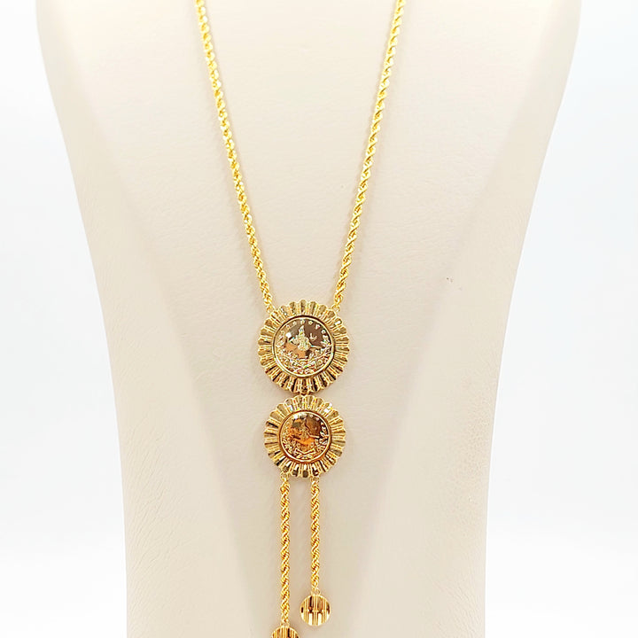 21K عقد مسبحة رشادي-مجوهرات الشيخ سعيد-Saeed Jewelry 