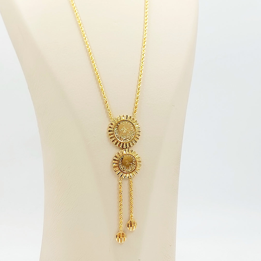 21K عقد مسبحة رشادي-مجوهرات الشيخ سعيد-Saeed Jewelry 