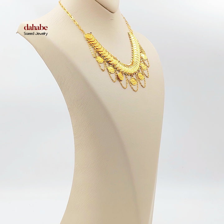 21K عقد رشادي-مجوهرات الشيخ سعيد-Saeed Jewelry 