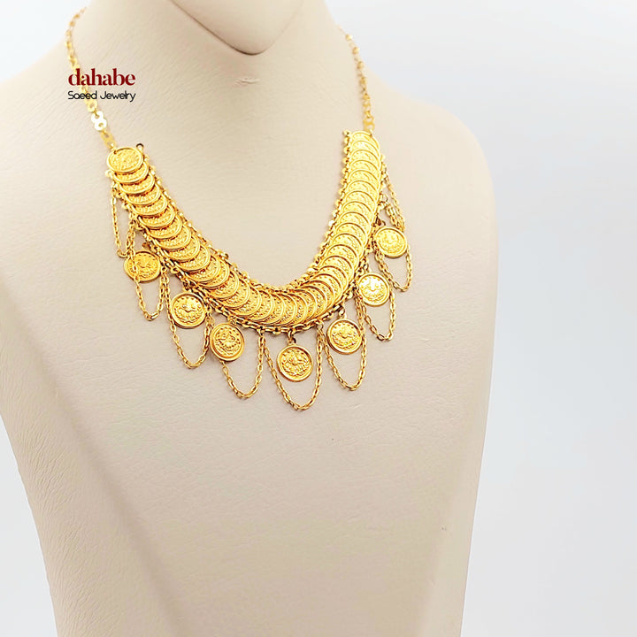 21K عقد رشادي-مجوهرات الشيخ سعيد-Saeed Jewelry 