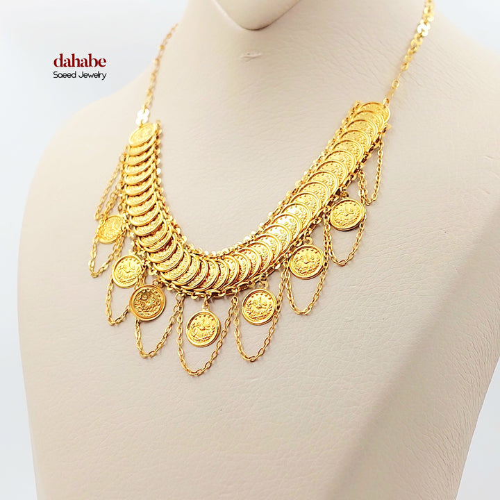 21K عقد رشادي-مجوهرات الشيخ سعيد-Saeed Jewelry 