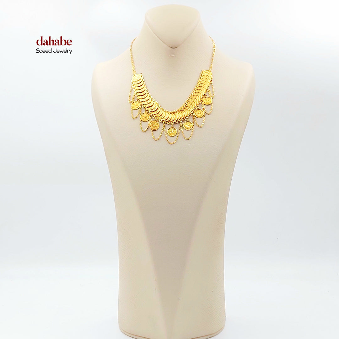 21K عقد رشادي-مجوهرات الشيخ سعيد-Saeed Jewelry 