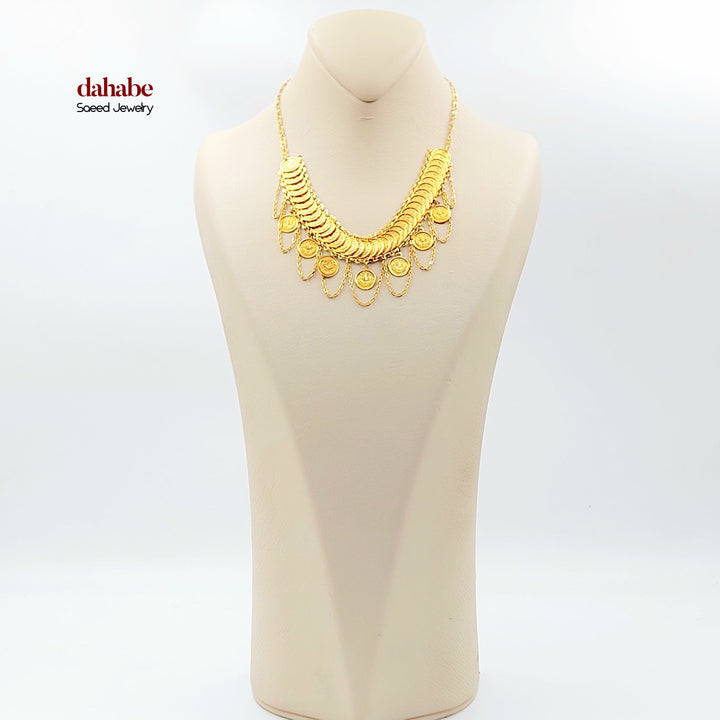 21K عقد رشادي-مجوهرات الشيخ سعيد-Saeed Jewelry 