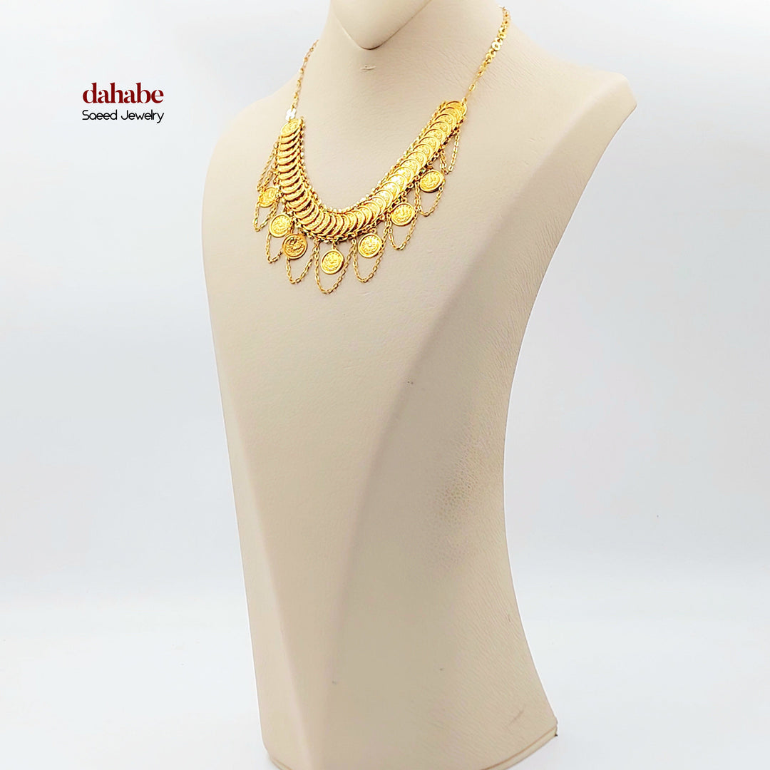 21K عقد رشادي-مجوهرات الشيخ سعيد-Saeed Jewelry 